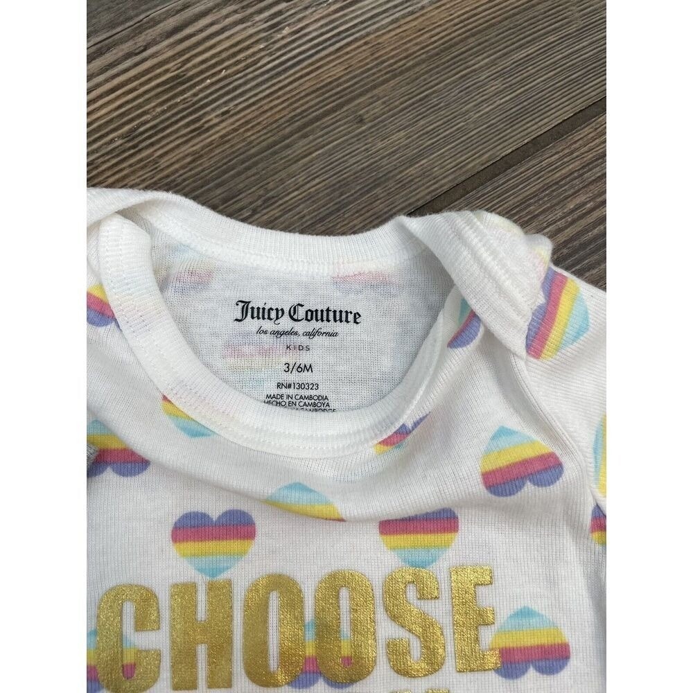 Juicy Couture Infant Girl One Piece Bodysuit (Bundle of 2) 3/6 month Gray White - Picture 7 of 10